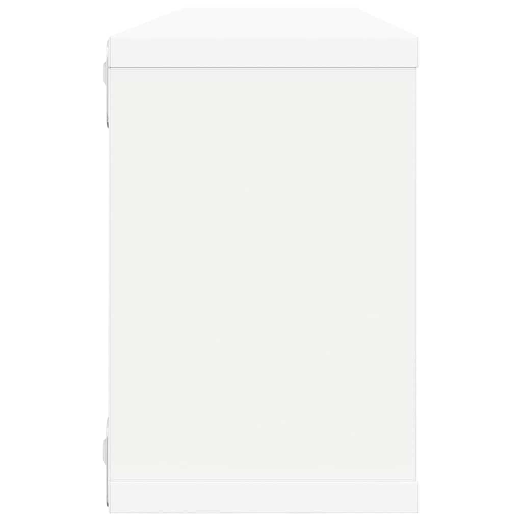 Wall Shelf | Set of 4 | White | Engineered wood | 60 cm x 15 cm x 23 cm