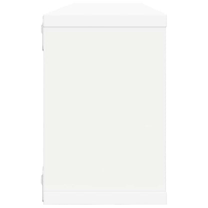 Wall Shelf | Set of 4 | White | Engineered wood | 60 cm x 15 cm x 23 cm