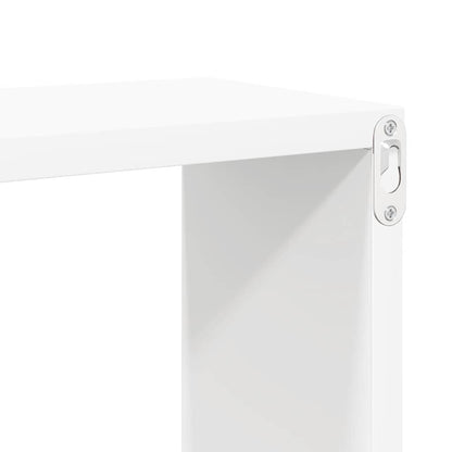 Wall Shelf | Set of 4 | White | Engineered wood | 60 cm x 15 cm x 23 cm