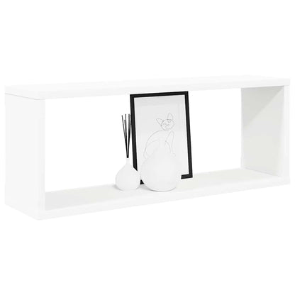 Wall Cube Shelf 6 pcs White 60x15x23 cm Engineered Wood