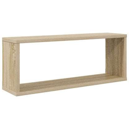 Wall Cube Shelf 2 pcs Sonoma Oak 60x15x23 cm Engineered Wood