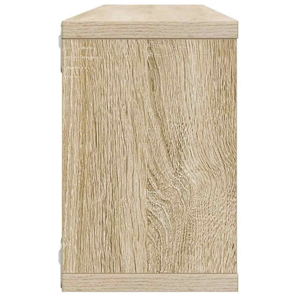 Wall Cube Shelf 2 pcs Sonoma Oak 60x15x23 cm Engineered Wood