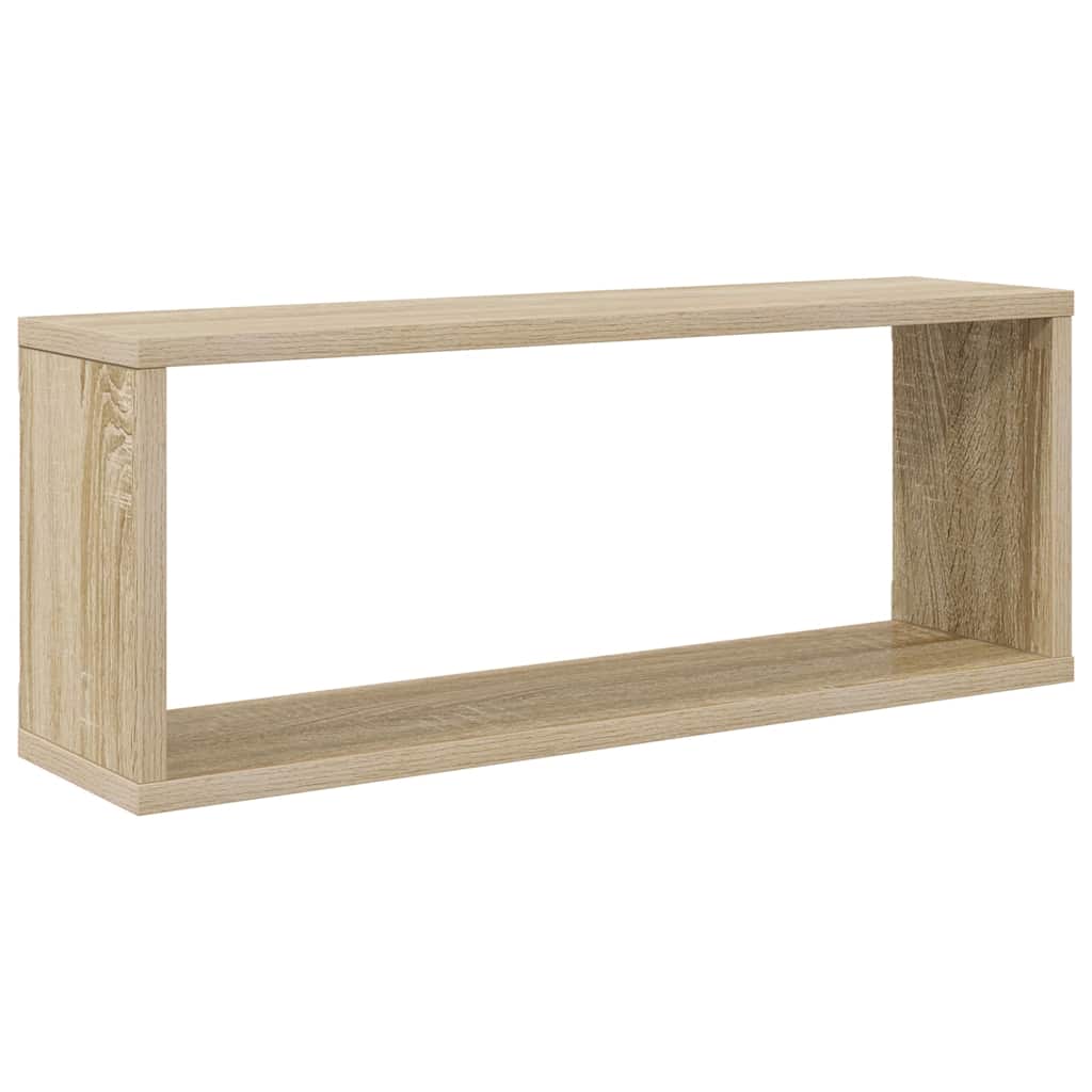 Wall Cube Shelf 6 pcs Sonoma Oak 60x15x23 cm Engineered Wood