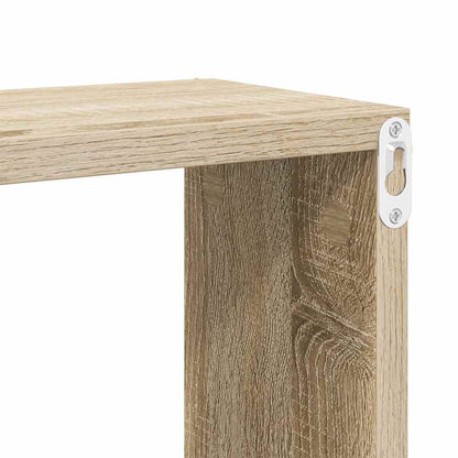 Wall Cube Shelf 6 pcs Sonoma Oak 60x15x23 cm Engineered Wood