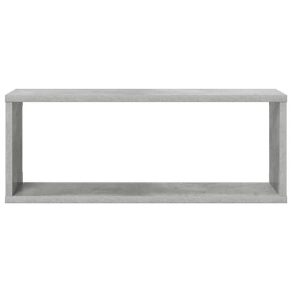 Wall Cube Shelf 4 pcs Concrete Grey 60x15x23 cm Engineered Wood