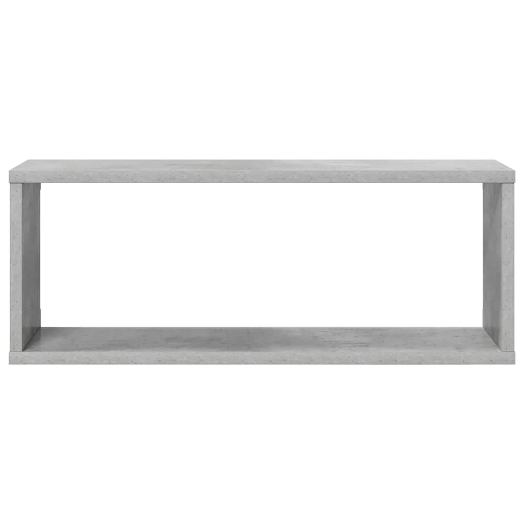 Wall Shelf | Set of 6 | Concrete Grey | Engineered Wood | Medium