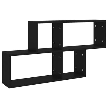 Wall Shelf Black 100x18x53 cm Engineered Wood