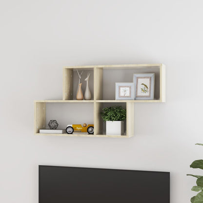 Wall Shelf Sonoma Oak 100x18x53 cm Engineered Wood