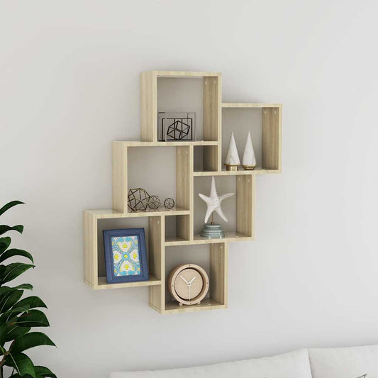 Wall Shelf | Sonoma oak | Engineered wood | Medium | Wall Shelf | Other