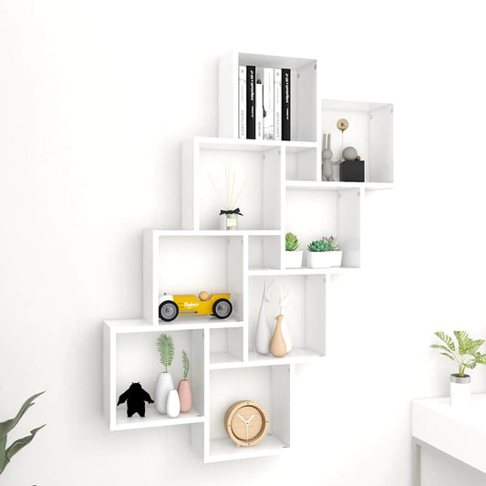 Wall Shelf | White | Engineered wood | Short, tall | Wall mounting