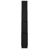 Wall Cube Shelf Black 90x15x119 cm Engineered Wood