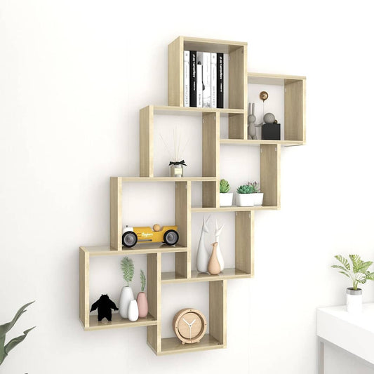 Wall Shelf | Sonoma Oak | Engineered Wood | Medium | Wall mounting