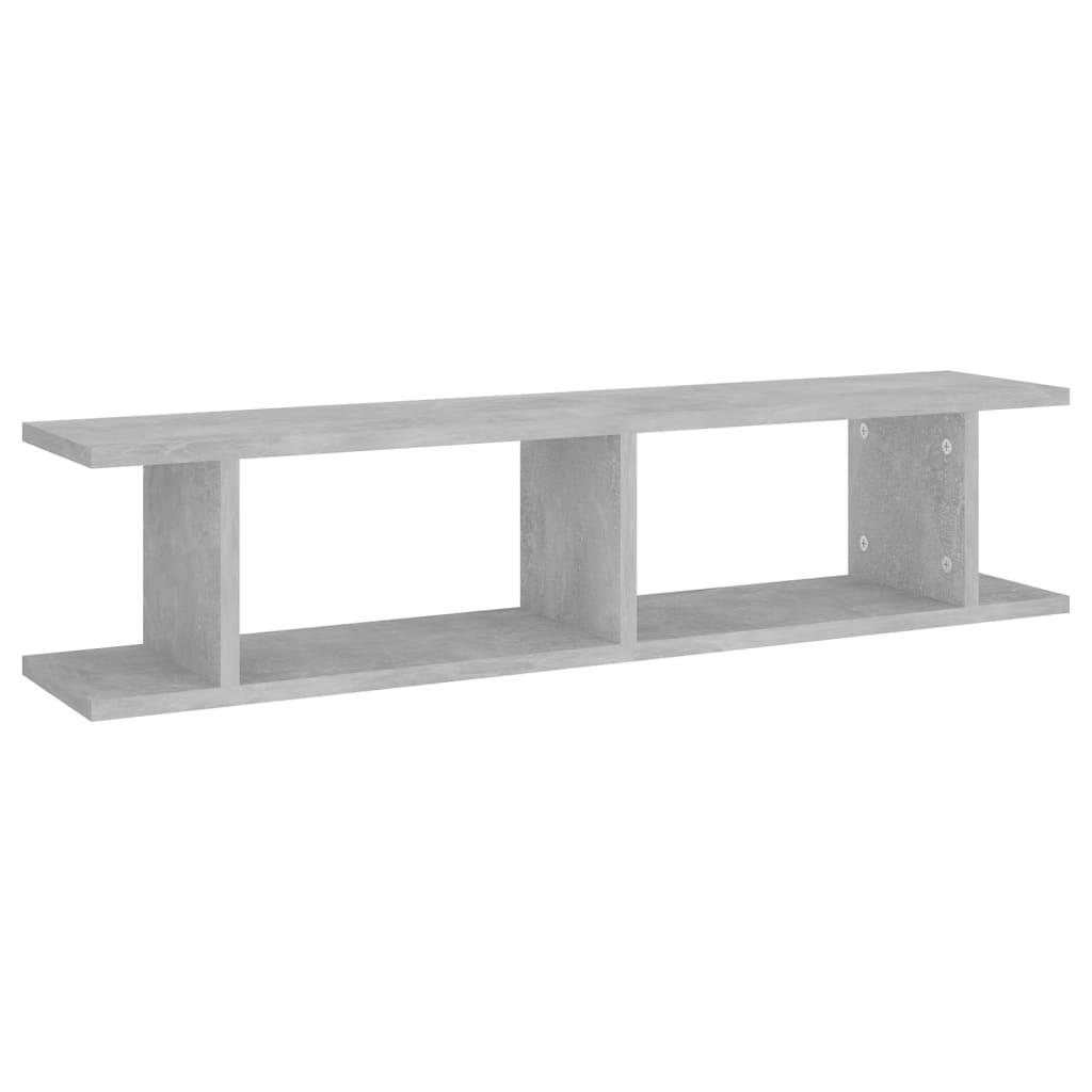 Wall Shelf | Set of 2 | Concrete grey | Engineered wood | Medium