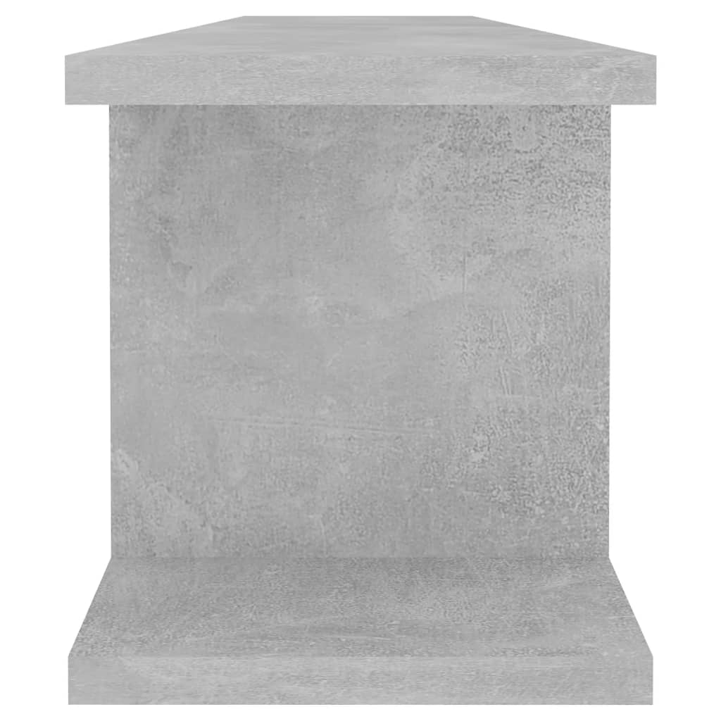 Wall Shelf | Set of 2 | Concrete grey | Engineered wood | Medium