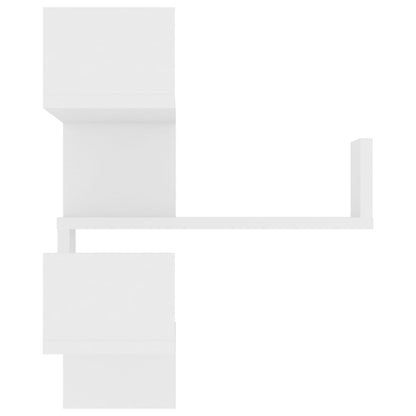807223 vidaXL Wall Corner Shelf White 40x40x50 cm Engineered Wood