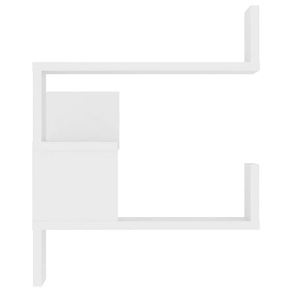 807223 vidaXL Wall Corner Shelf White 40x40x50 cm Engineered Wood
