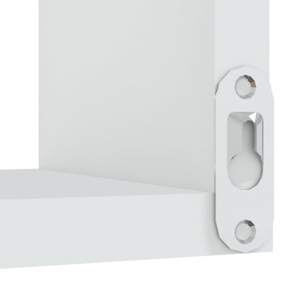 807223 vidaXL Wall Corner Shelf White 40x40x50 cm Engineered Wood