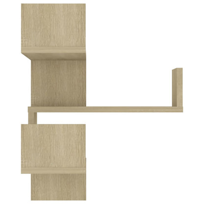 807229 vidaXL Wall Corner Shelf Sonoma Oak 40x40x50 cm Engineered Wood