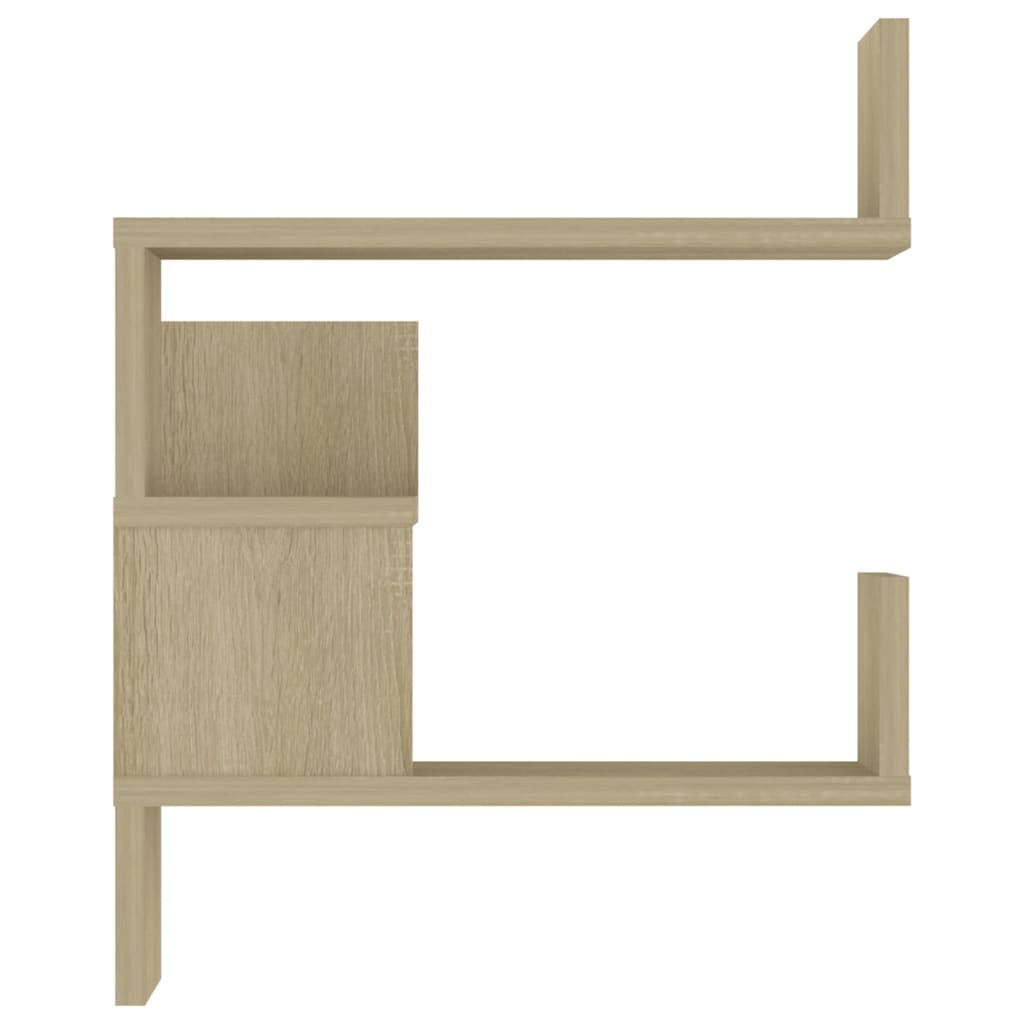 807229 vidaXL Wall Corner Shelf Sonoma Oak 40x40x50 cm Engineered Wood
