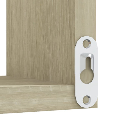 807230 vidaXL Wall Corner Shelves 2 pcs Sonoma Oak 40x40x50 cm Engineered Wood
