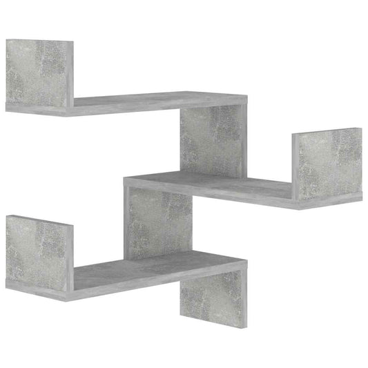 Wall shelves Wall-Mounted Concrete Grey 40 x 40 x 49.5 cm