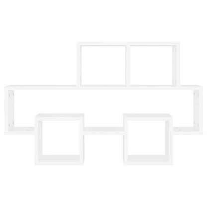 Car-shaped Wall Shelf White 82x15x51 cm Engineered Wood