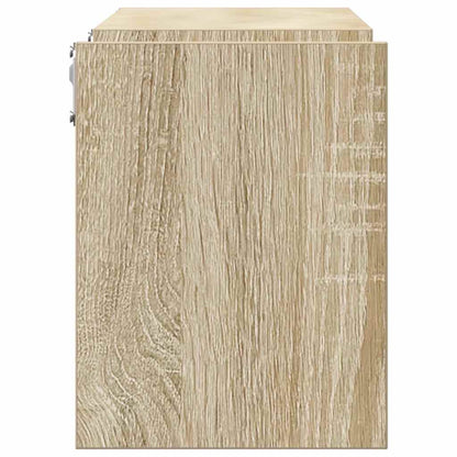 Wall Shelf 2 pcs Sonoma Oak 100x15x20 cm Engineered Wood