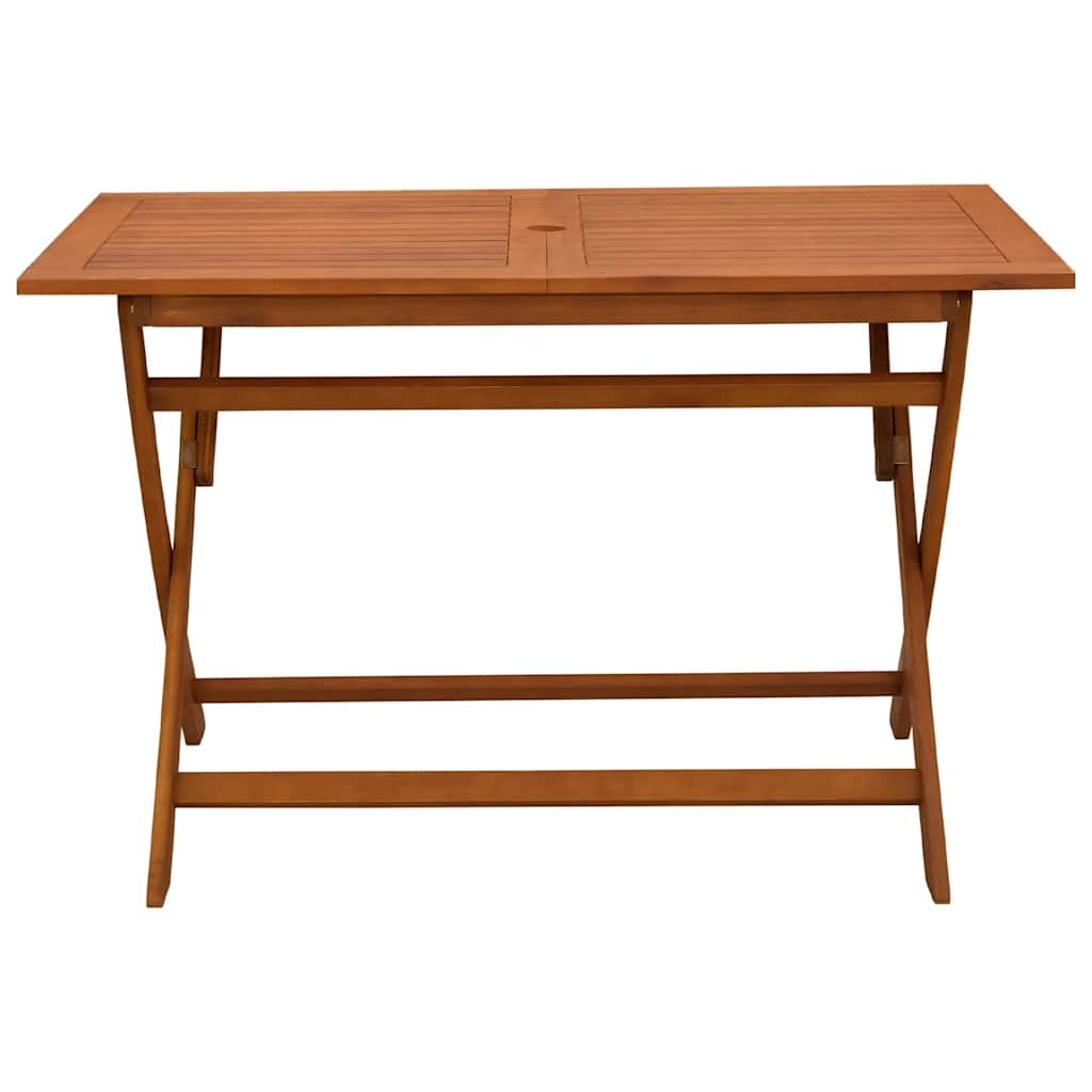 Folding Garden Table 120x70x75 cm Solid Eucalyptus Wood