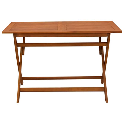 Folding Garden Table 120x70x75 cm Solid Eucalyptus Wood