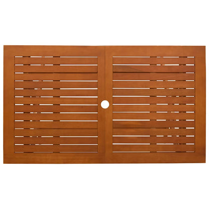 Folding Garden Table 120x70x75 cm Solid Eucalyptus Wood