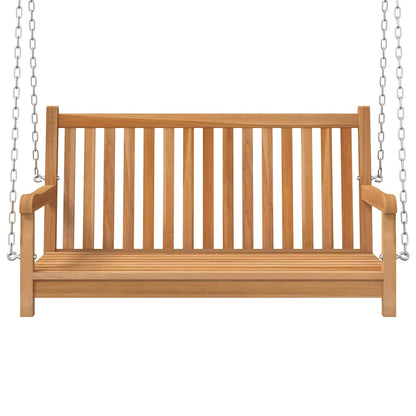 Swing Bench Solid Teak Wood 44.9"x23.6"x25.2