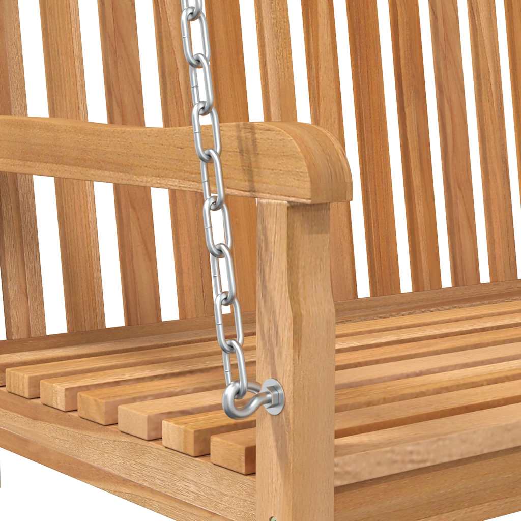 Swing Bench Solid Teak Wood 44.9"x23.6"x25.2
