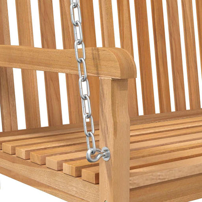 Swing Bench Solid Teak Wood 44.9"x23.6"x25.2