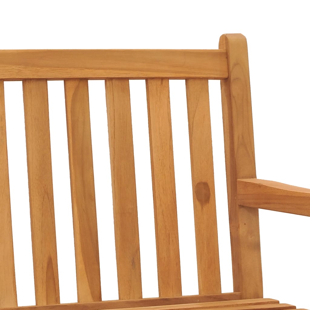 Garden Bench | Warm Brown | Solid Teak Wood | 180 cm long bench | Durable