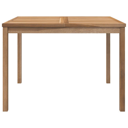 Garden Dining Table 110x110x77 cm Solid Teak Wood