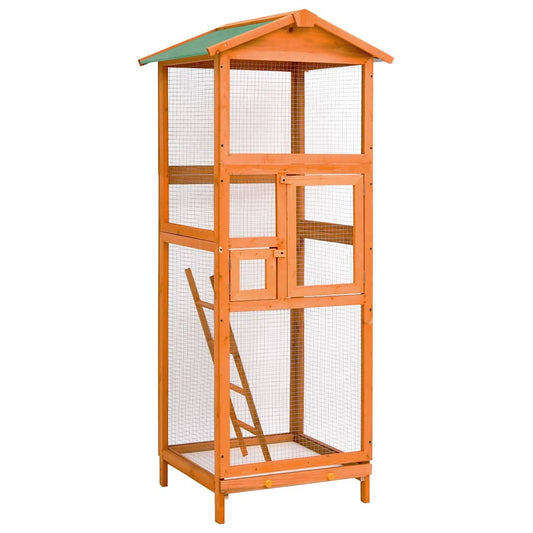 Bird Cage | Brown | Solid firwood | Medium | Durable | Bird Cage