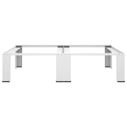 Double Washing and Drying Machine Pedestal White
