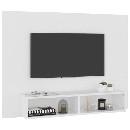 Wall TV Cabinet White 120x23.5x90 cm Engineered Wood