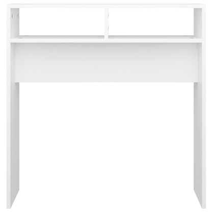 Console Table White 78x30x80 cm Engineered Wood
