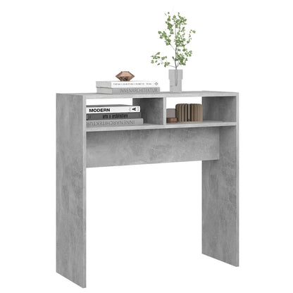808300 vidaXL Console Table Concrete Grey 78x30x80 cm Engineered Wood