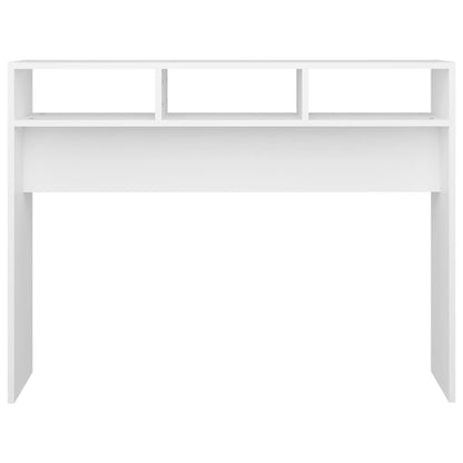 Console Table White 105x30x80 cm Engineered Wood