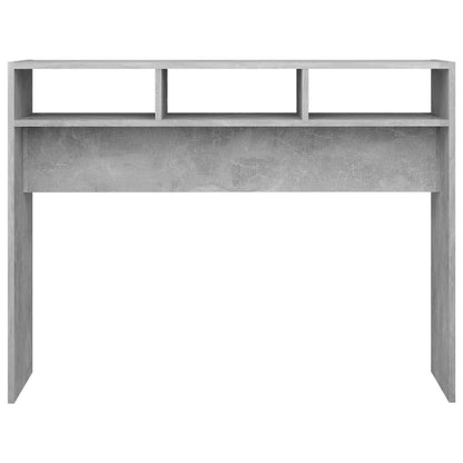 808309 vidaXL Console Table Concrete Grey 105x30x80 cm Engineered Wood