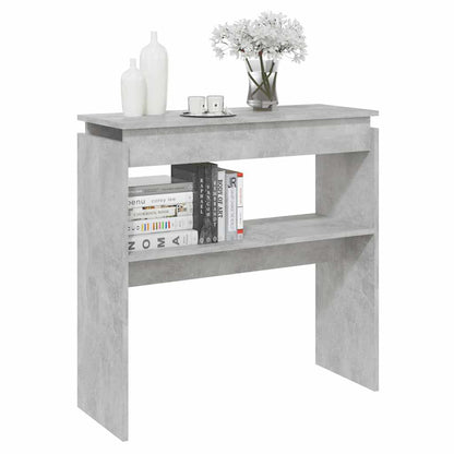 808318 vidaXL Console Table Concrete Grey 80x30x80 cm Engineered Wood