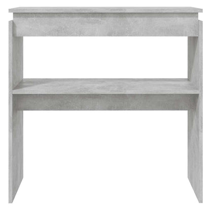 808318 vidaXL Console Table Concrete Grey 80x30x80 cm Engineered Wood