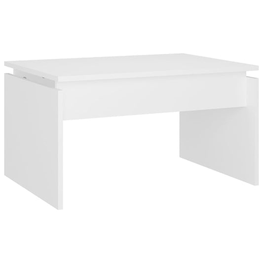 Coffee Table | White | Engineered Wood | 68x50x38 cm | Simple