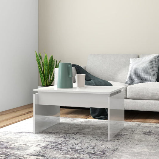 Coffee Table | High gloss white | Engineered wood | Medium | Durable