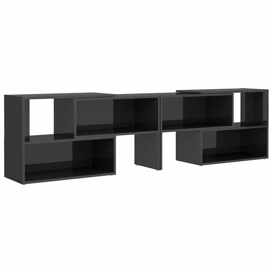 TV Unit | High Gloss Grey | Engineered Wood | Medium | Extendable