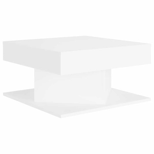 Coffee Table White 57x57x30 cm Engineered Wood