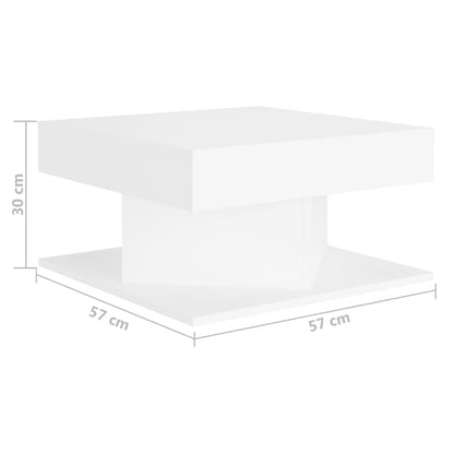 Coffee Table | White | Engineered wood | 57 x 57 x 30 cm | Coffee Table