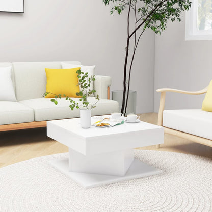 Coffee Table | White | Engineered wood | 57 x 57 x 30 cm | Coffee Table